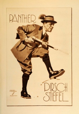 1920 Ludwig Hohlwein Poster Lithographs and Gravures Panther Pirsch Stiefel